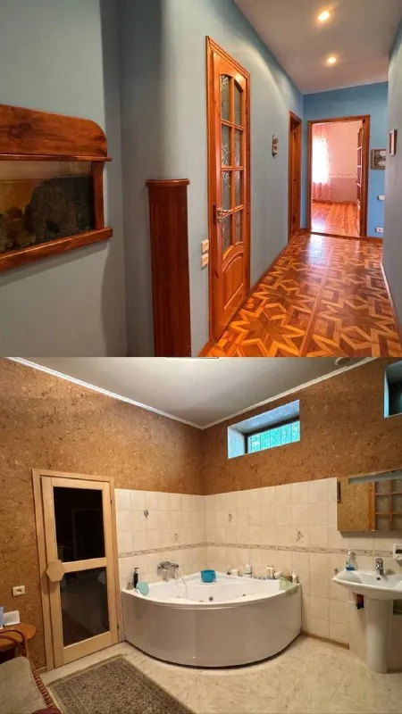 Продам дом с участком 8 соток

🌇Донецк, рядом донбасс арена, ул. Челюскинцев, краеведческий музей📌

🌳 На участке есть мангальная зона, территория облагорожена!

✅Дом в хорошем состоянии, ухоженный, облицован кирпичом, стены толстые!

✅Ремонт сделан из качественных материалов, хорошая мебель!

✅ Общая площадь : 300 кв. М.
✅ Приватизирован участок 8 соток - фотография - 6